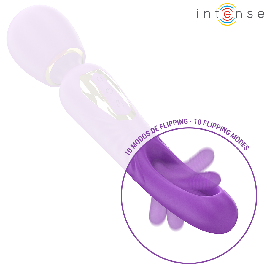 INTENSE - CHRISTY VIBRATING WAND WITH MOVABLE TONGUE
