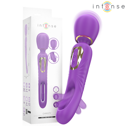 INTENSE - CHRISTY VIBRATING WAND WITH MOVABLE TONGUE