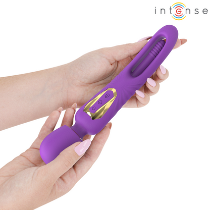INTENSE - CHRISTY VIBRATING WAND WITH MOVABLE TONGUE