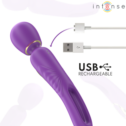 INTENSE - CHRISTY VIBRATING WAND WITH MOVABLE TONGUE