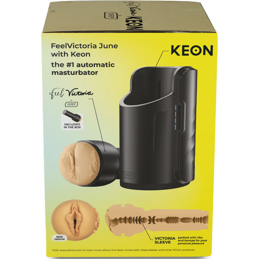 KIIROO - KEON WIFI COMBO VICTORIA JUNE MASTURBATORE AUTOMATICO + FEEL STROKER