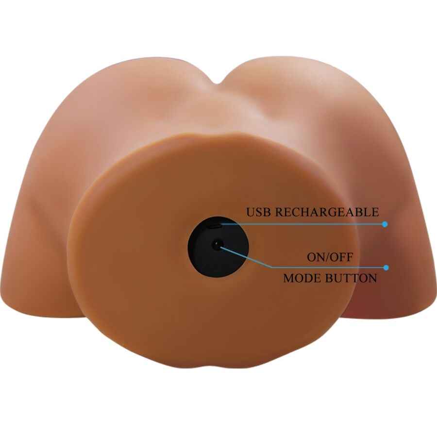 CRAZY BULL - GERIANN VIBRATORE E SUCCHIATORE REALISTICO PER POLSO FEMMINILE CON SUONO 5,5 KG