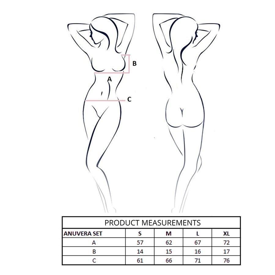 PASSION - ANUVERA BRA + BLACK THONG S/M