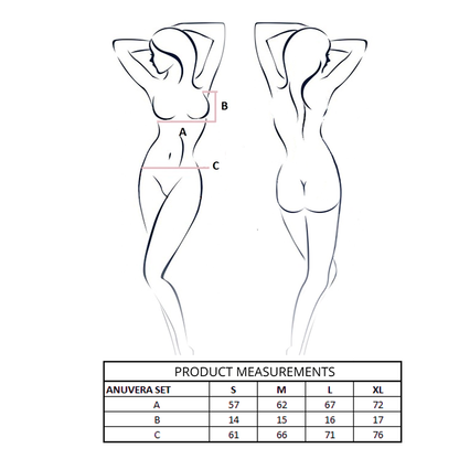 PASSION - ANUVERA BRA + THONG BLACK L/XL