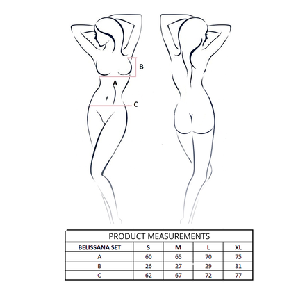 PASSION - BELISSANA BRA + THONG BLUE S/M