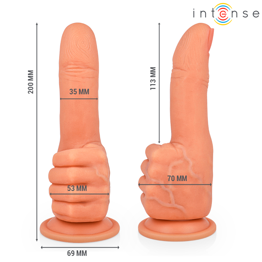 INTENSE - BENDER STIMOLATORE PUNTO G FLESSIBILE MANO 11,3 CM