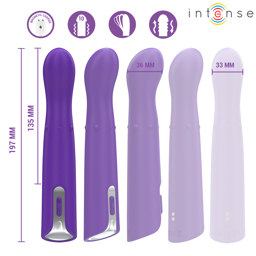 INTENSE - HELENA BEADS VIBRATORE OSCILLANTE SU E GIÙ 13,5 CM