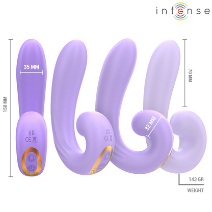 INTENSE - STIMOLATORE CLITORIDEO A DOPPIA VIBRAZIONE MERYL