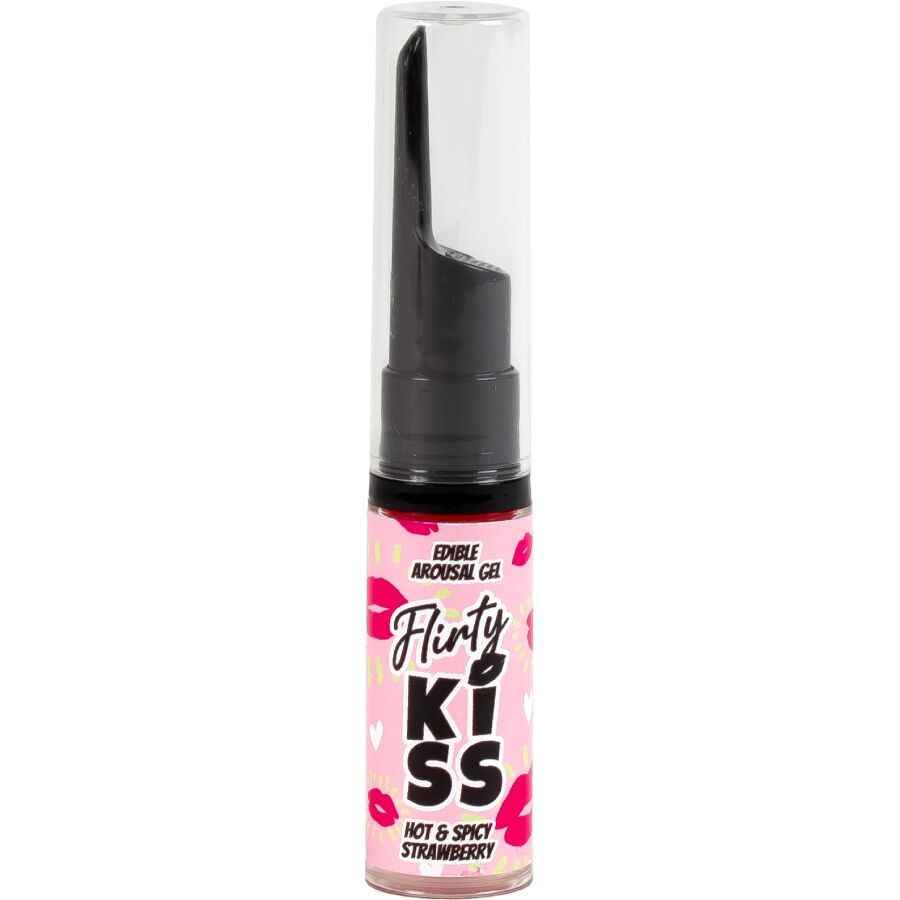 SECRETPLAY - GEL PER BACI CIVATRICI CON EFFETTI SESSUALI ORALI FRAGOLA E MENTA 2 x 8 GR