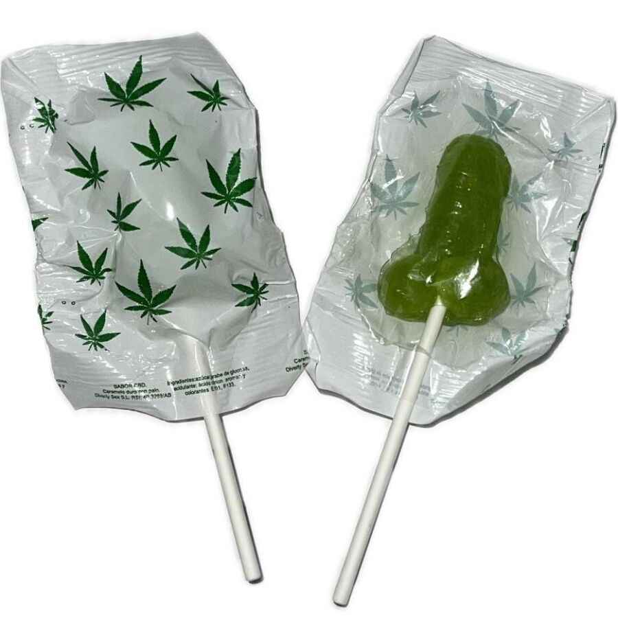 DIABLO GOLOSO - 1 PENE LECCA-LECCA AROMA CANNABIS