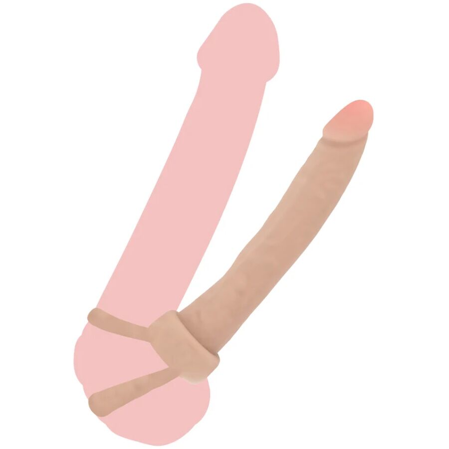 GET REAL - PENETRATORE ANALE IN SILICONE DOUBLE TROUBLE 16 CM