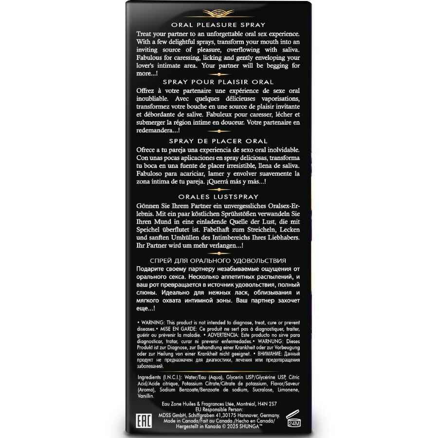 SHUNGA - WAVES PLEASURE SPRAY ORALE SEDUCENTE FRUTTI ESOTICI 20 ML