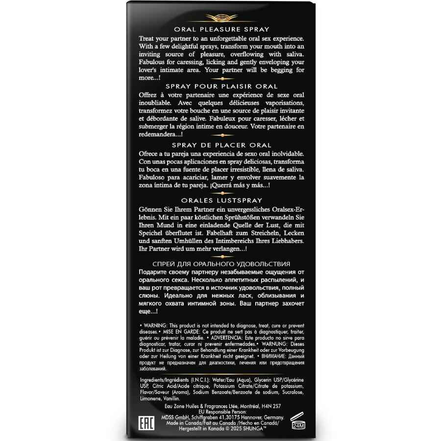 SHUNGA - WAVES SPRAY ORALE PER IL PIACERE SEDUCENTE ALL'ANGURIA 20 ML
