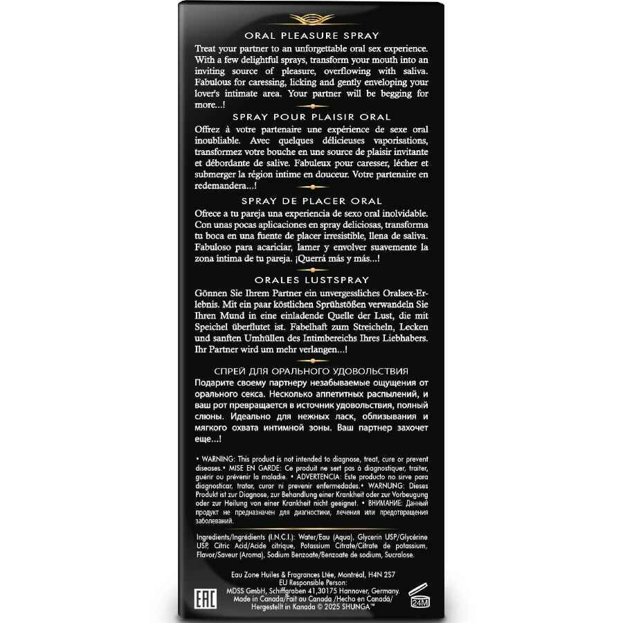 SHUNGA - WAVES PLEASURE SPRAY ORALE SEDUCENTE FRAGOLA 20 ML