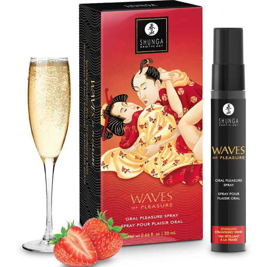 SHUNGA - WAVES PLEASURE SPRAY ORALE SEDUCENTE FRAGOLA 20 ML