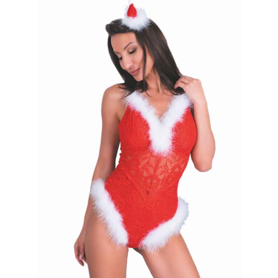 LIVCO CORSETTI FASHION - NAUGHTY SANTA LC 90706 BODY NATALIZIO S/M