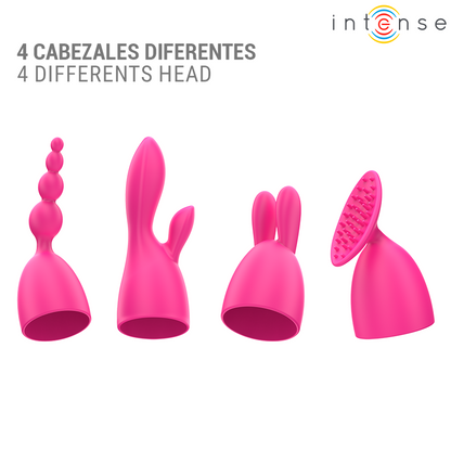 INTENSE - CHER VIBRATORE CON TESTINE INTERCAMBIABILI
