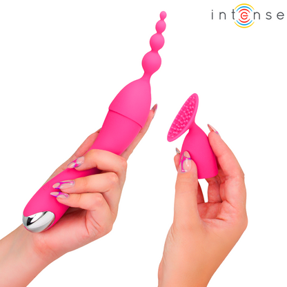 INTENSE - CHER VIBRATORE CON TESTINE INTERCAMBIABILI