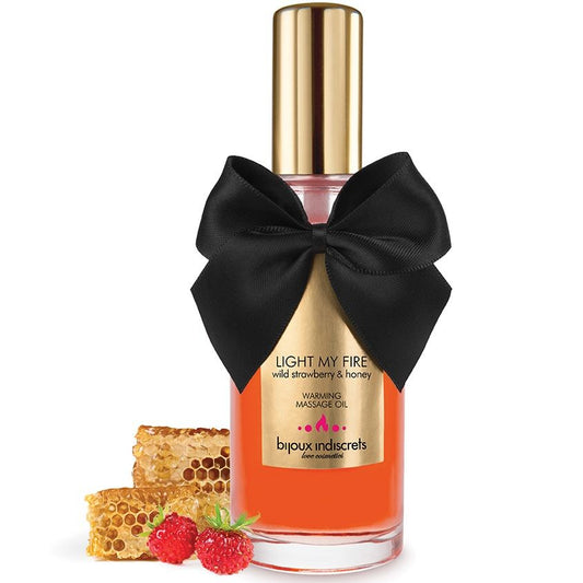 BIJOUX - MASSAGE OIL HEAT EFFECT STRAWBERRY AROMA - 1