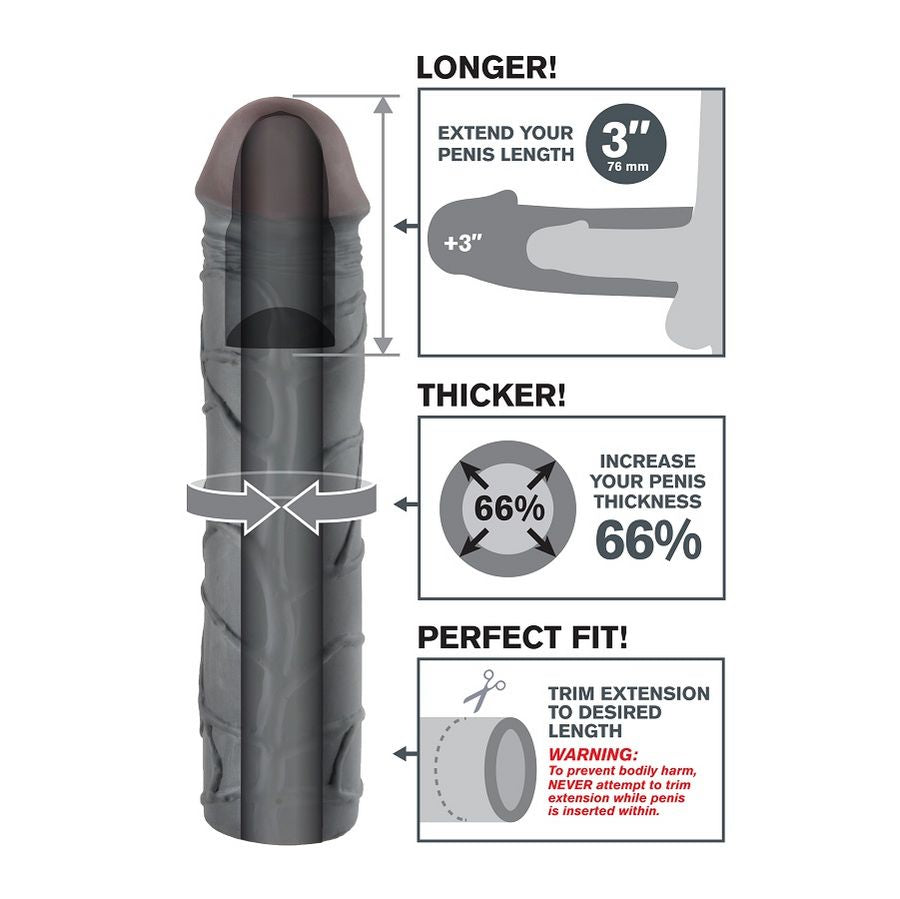 FANTASY X- TENSIONS - BLACK MEGA 3 EXTENSION