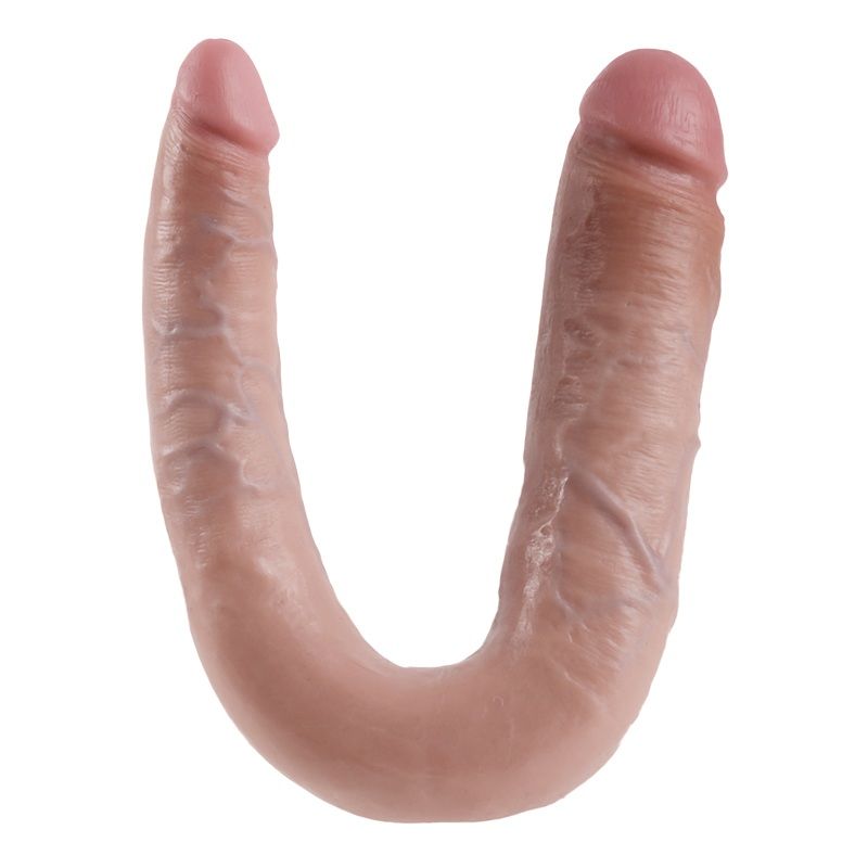 KING COCK - U-SHAPED LARGE DOUBLE TROUBLE FLESH 17.8 CM - 1