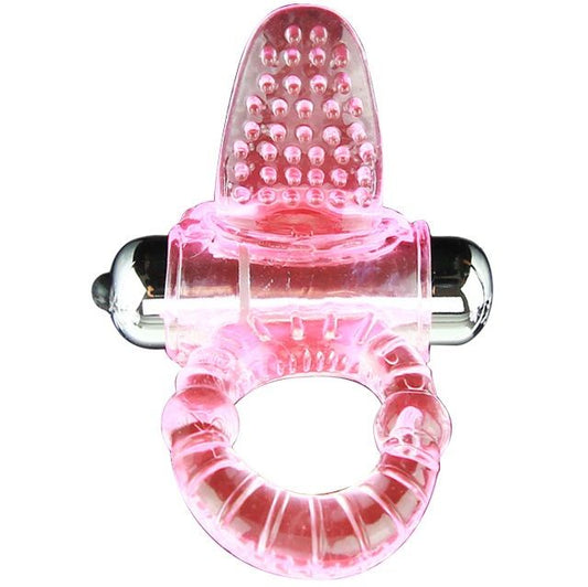 BAILE - SWEET ABS 10 RHYTHMS RING PINK VIBRATOR PENIS RING - 1
