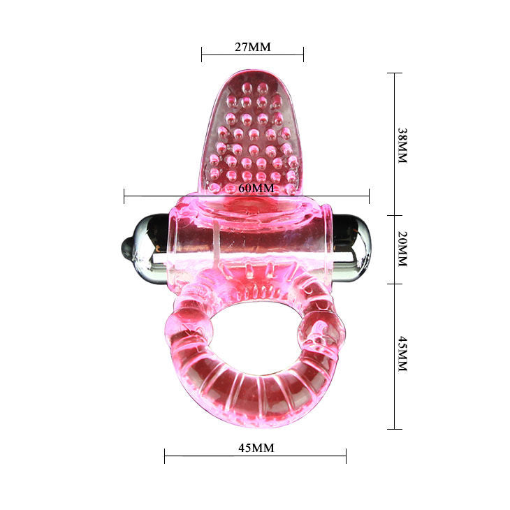 BAILE - SWEET ABS 10 RHYTHMS RING PINK VIBRATOR PENIS RING - 4