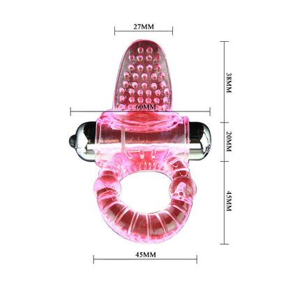 BAILE - SWEET ABS 10 RHYTHMS RING PINK VIBRATOR PENIS RING - 4