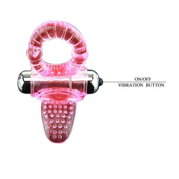 BAILE - SWEET ABS 10 RHYTHMS RING PINK VIBRATOR PENIS RING - 5