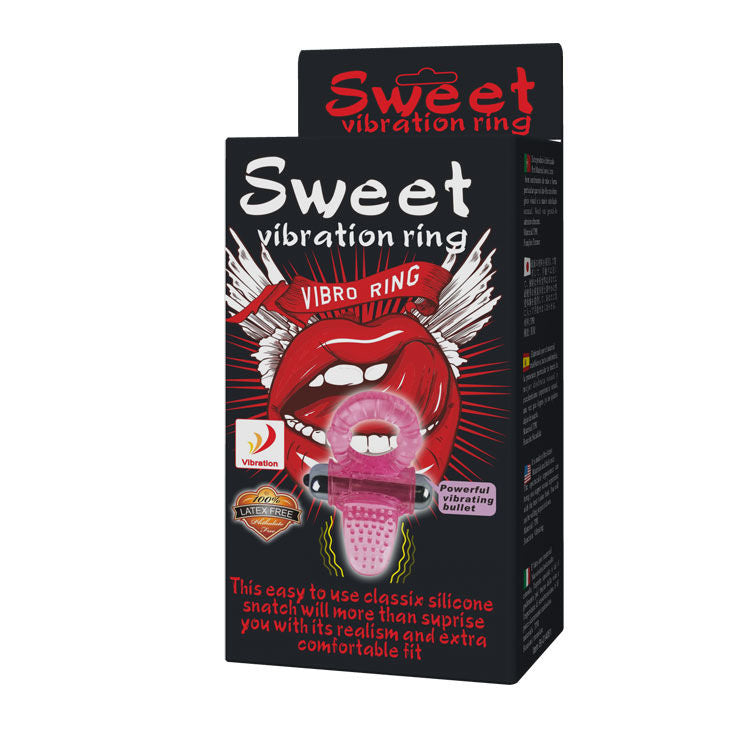 BAILE - SWEET ABS 10 RHYTHMS RING PINK VIBRATOR PENIS RING - 7