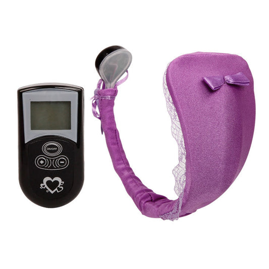 BAILE - THONG WITH VIBRATOR WITH LILAC REMOTE CONTROL - 1