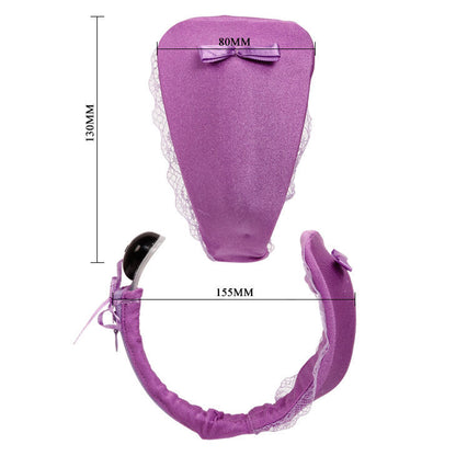 BAILE - THONG WITH VIBRATOR WITH LILAC REMOTE CONTROL - 5