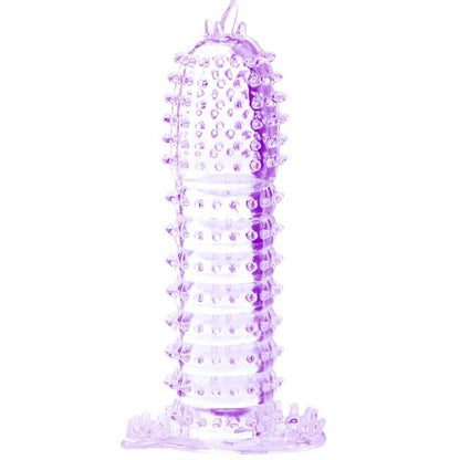 BAILE - PENIS SHEATH WITH STIMULATING POINTS PURPLE 14 CM - 5
