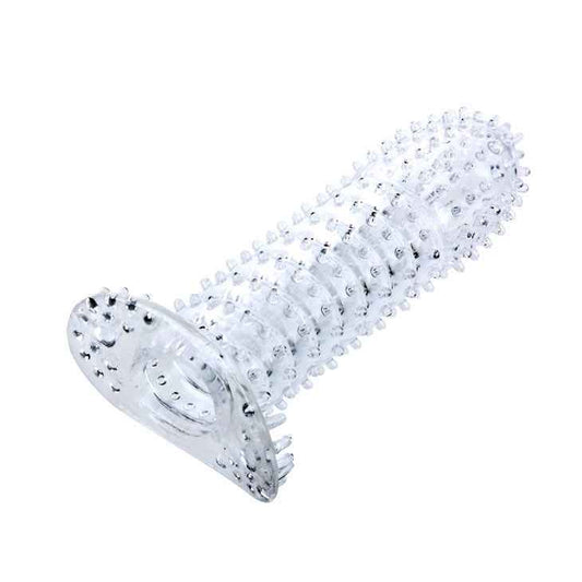 BAILE - GUAINA PER PENE CON PUNTI DI STIMOLAZIONE TRASPARENTI 14 CM - Secretroomsexyshop