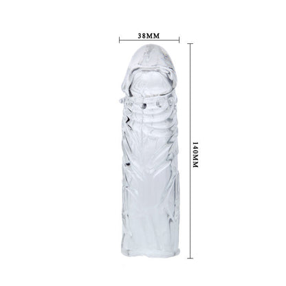 BAILE - TRANSPARENT SILICONE PENIS COVER 13 CM - 2