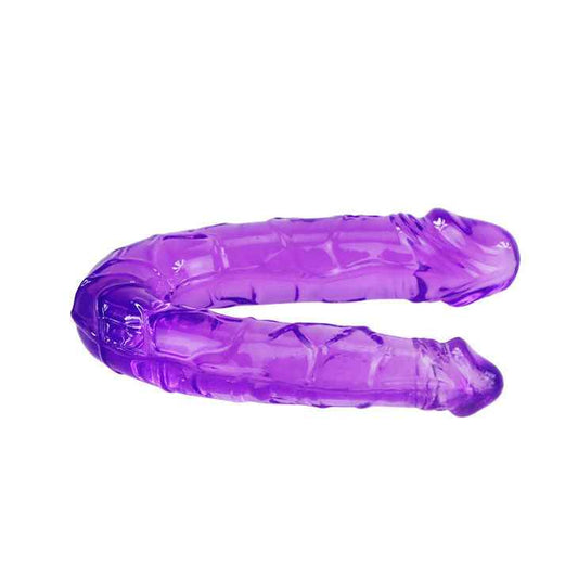 BAILE - DOPPIO DILDO IN JELLY FLESSIBILE LILLA - Secretroomsexyshop