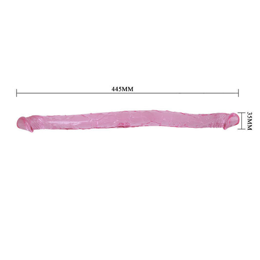 BAILE - DONG DOPPIO ROSA 44.5 CM - Secretroomsexyshop