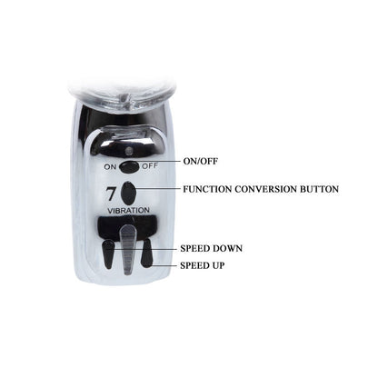 BAILE - AMOUR TRANSPARENT ROTATING MISSILE 26.5 CM