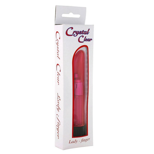 SEVEN CREATIONS - CRYSTAL CLEAR VIBRATOR LADY PINK - 1