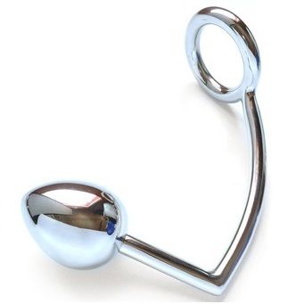 METAL HARD - RING WITH ANAL HOOK 45MM - 1