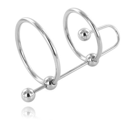 METAL HARD - EXTREME RING WITH URETHRAL STOP - 1
