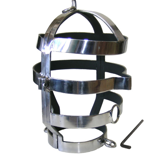 METAL HARD - MASK WITH STEEL NECKLACE - 1