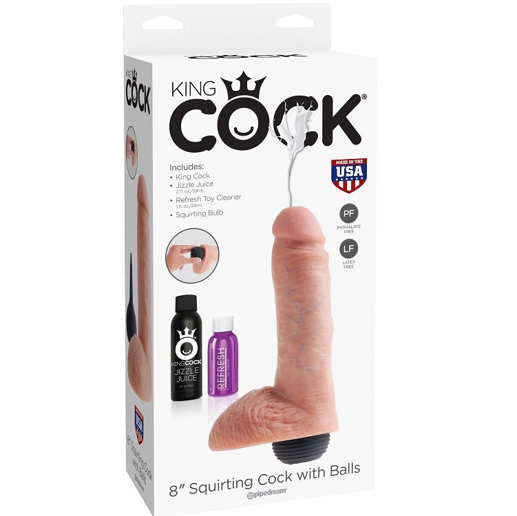 KING COCK - REALISTIC NATURAL EJACULATOR PENIS 20.32 CM - 6