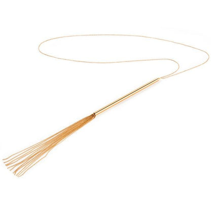 BIJOUX - MAGNIFIQUE METAL CHAIN NECKLACE / WHIP - 1