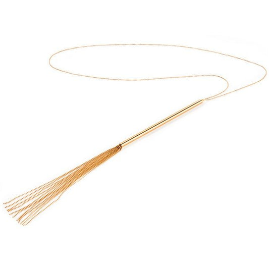 BIJOUX - MAGNIFIQUE METAL CHAIN NECKLACE / WHIP - 1
