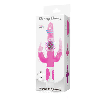 BAILE - PRETTY BUNNY TRIPLE VIBRATOR ROTATOR - 7