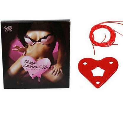 SECRETPLAY - GUMMY THONG FOR HER STRAWBERRY FLAVOR WITH CAVA - Secretroomsexyshop