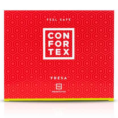 CONFORTEX - STRAWBERRY CONDOM 144 UNITS - 2