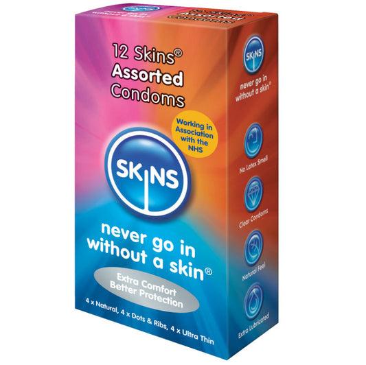 SKINS - CONDOMS ASSORTED 12 PACK - 1