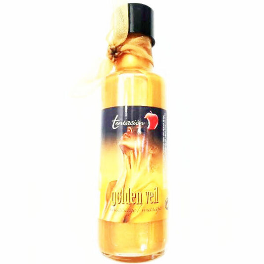 TENTACION - OLIO PER MASSAGGIO GOLDEN VEIL 100 ML - Secretroomsexyshop
